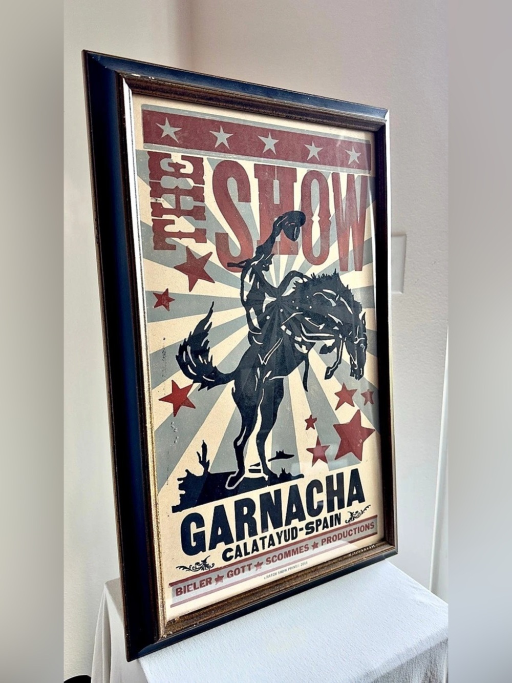 Hatch Show Print 2011 The Show Garnacha Calatayud Spain Framed Poster 26x16.5 - Picture 2 of 7